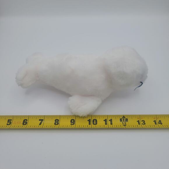 Sea World Shamu Shop White Seal Pup Stuffed Animal - 8" Plush - Picture 3 of 5